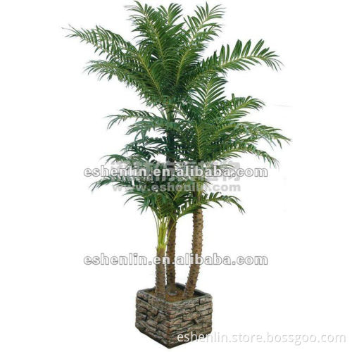 wholesale silk trees and plants indoor potted palm tree in China